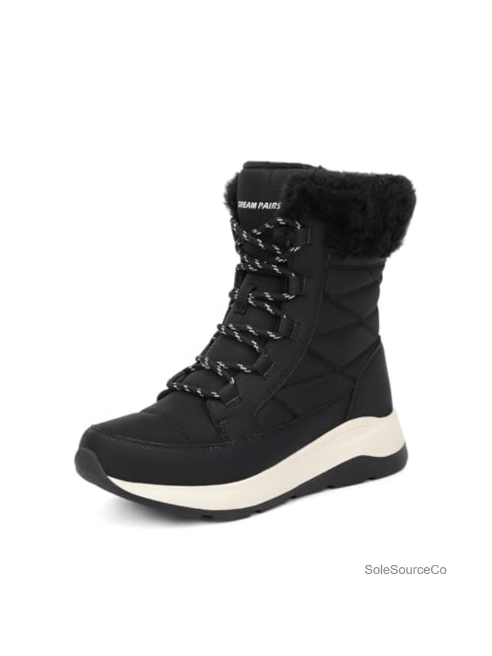 Women's Mid Calf Snow Boots Faux Fur Lined Water Repellent Winter